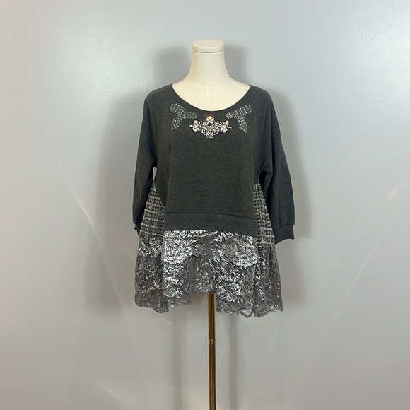 Antonio Marras Embellished Lace Trim Sweater - Picture 4 of 17